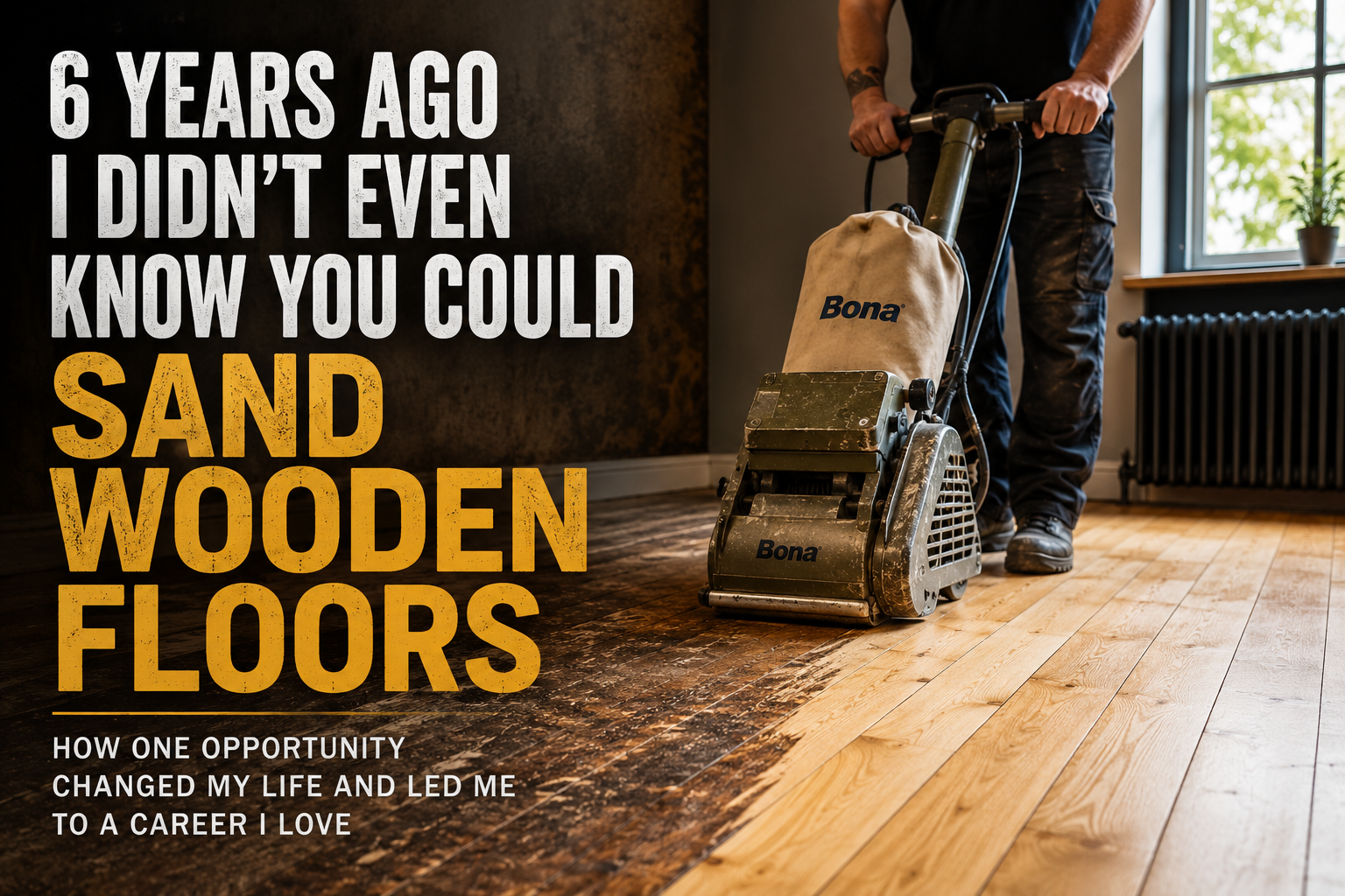 6 years ago I never knew you could sand wooden floors