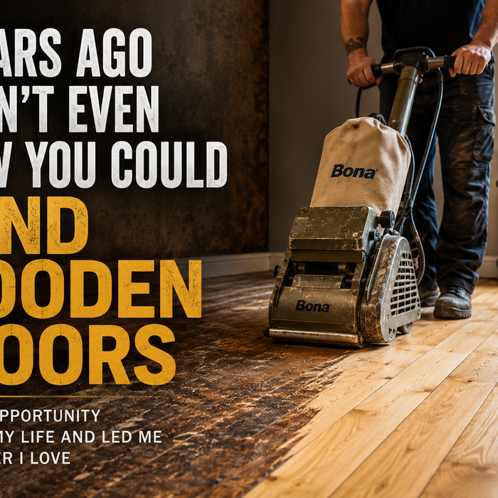 6 years ago I never knew you could sand wooden floors