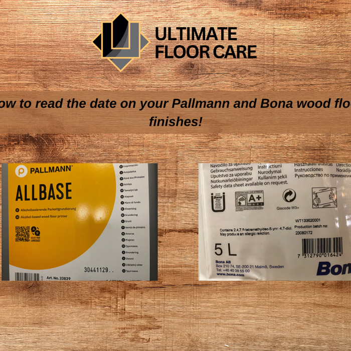 How to read the date on your Pallmann and Bona wood floor finishes.