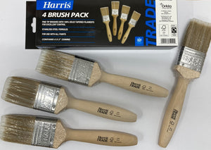 HARRIS BRUSHES 2" PACK OF 4