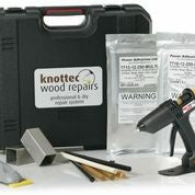 &nbsp;This kit is ideal for the rapid repair and filling of wood defects in timber flooring, doors, frames furniture etc. The kit includes gun, sample sticks, heat sink blocks,silicone release mat and Mouseplane, all supplied in a handy carry case.The 820 kit has a higher glue output and variable temperature and so is more suitable for sustained use.To find out more about this wood filler and primer kit please download this product information or take a look at the video on the Knottec websiteDownload a ...